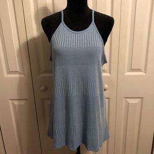 Blue halter top